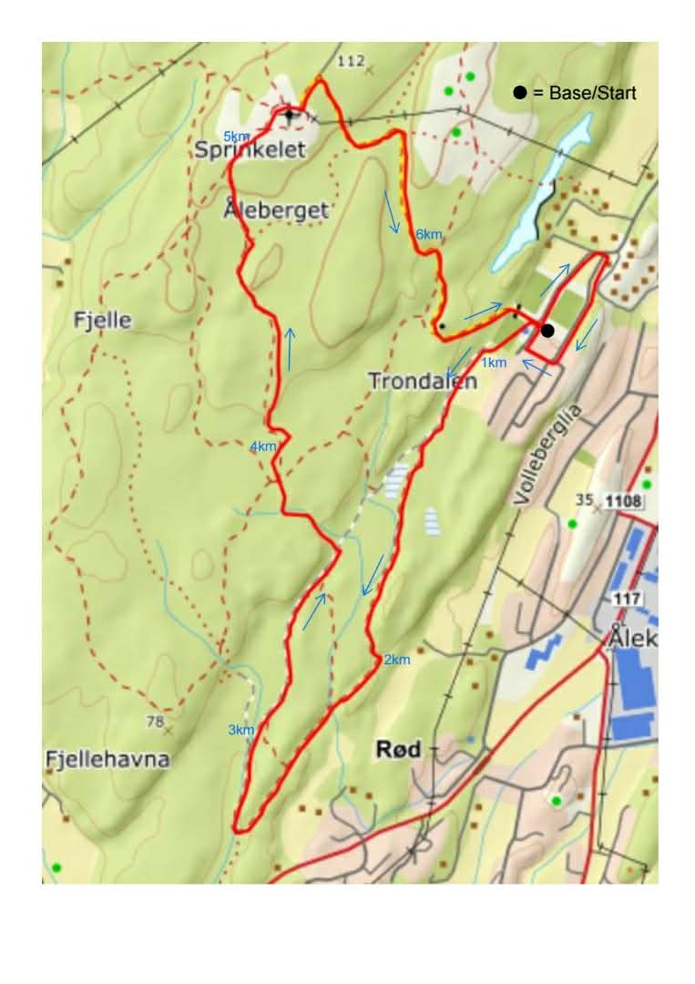 Løypeprofilen til Backyard Ultra Gressvikmarka 2026