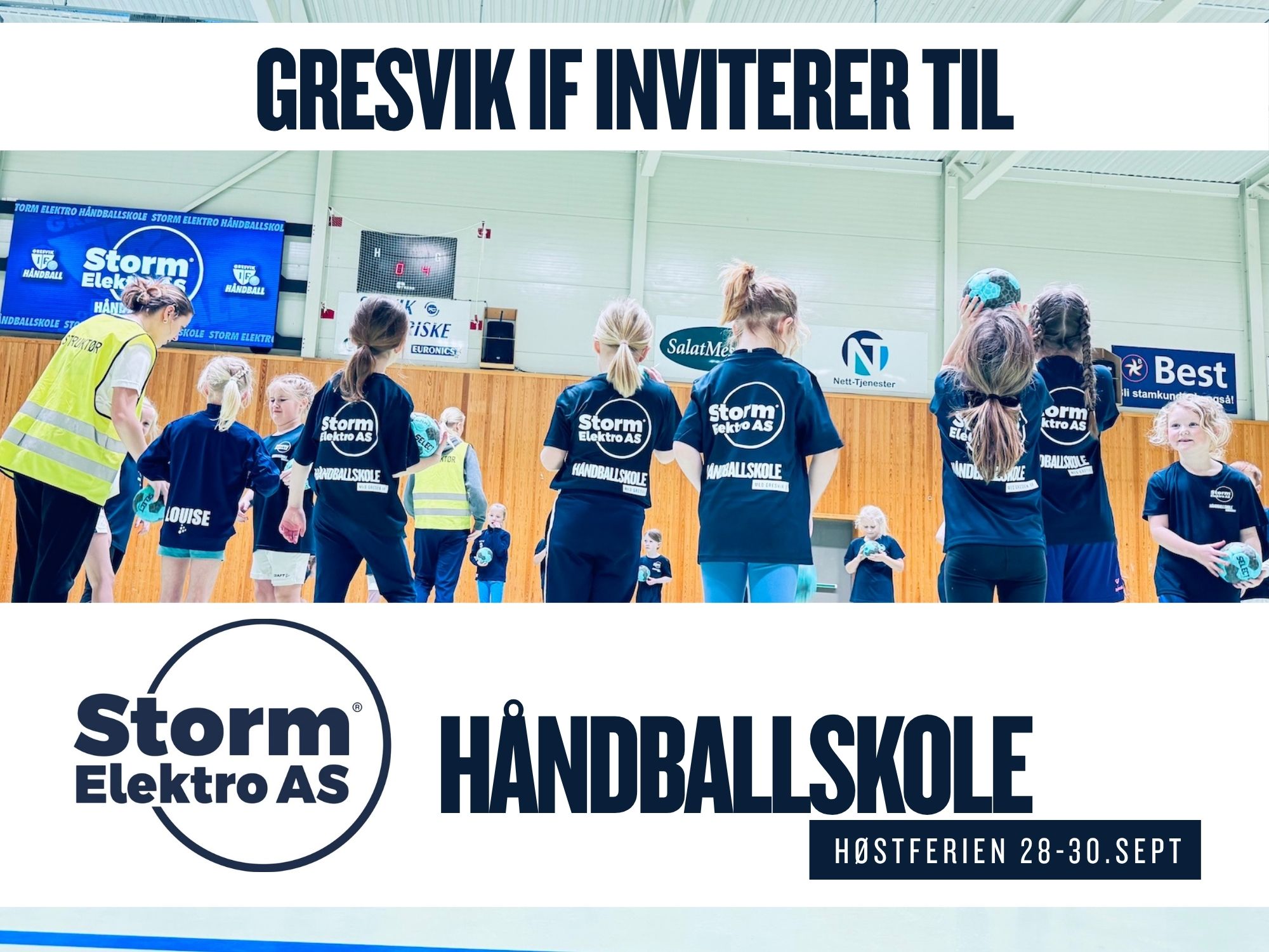 Invitasjon til Storm Elektro Håndballskole høstferien 2026