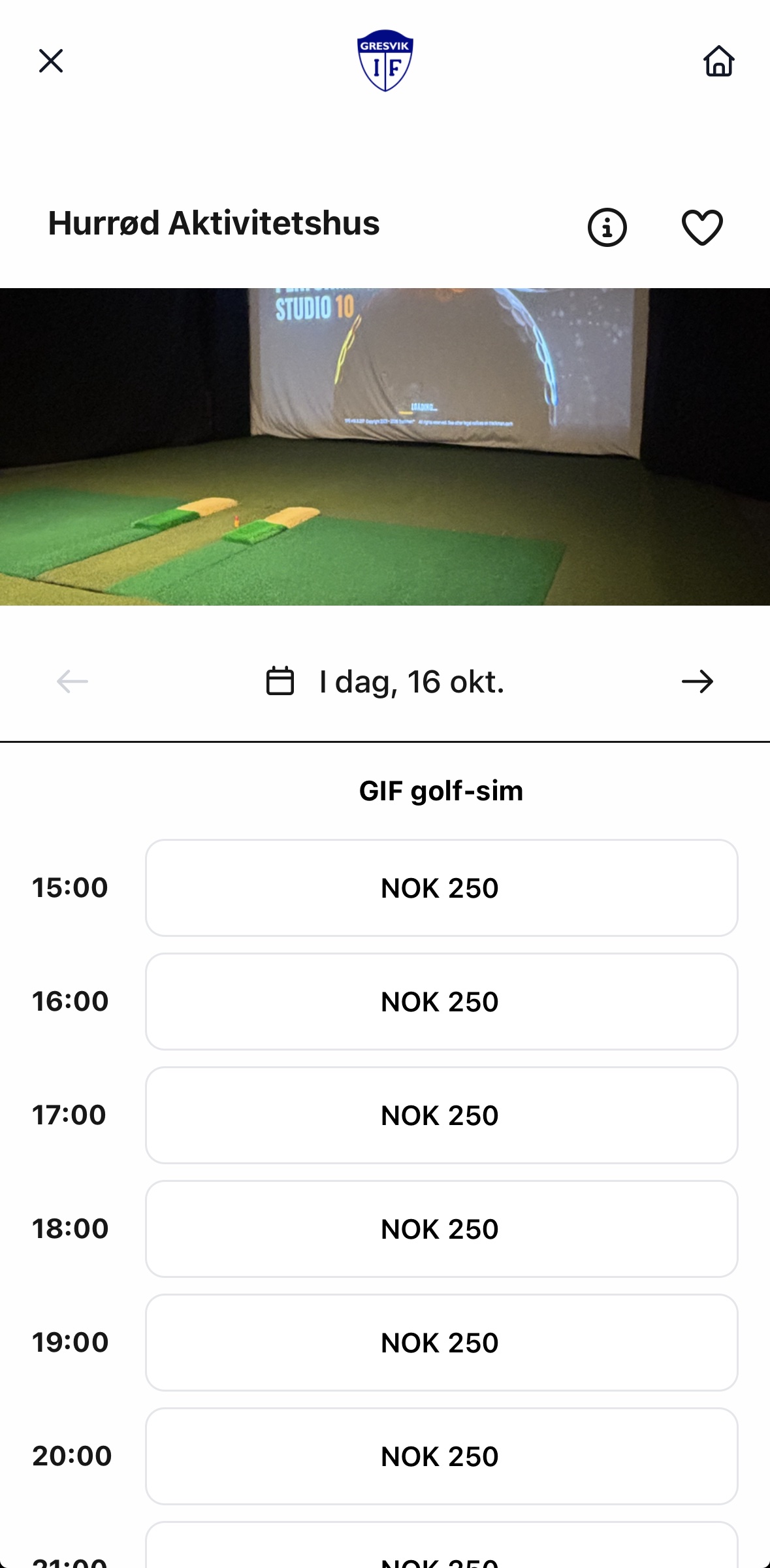 Slik bestiller du en time på GIF-Golfen